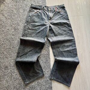 Vintage Sean John Hamilton Baggy Jeans W36 Grey Red Contrast Stitch Y2K Hip Hop